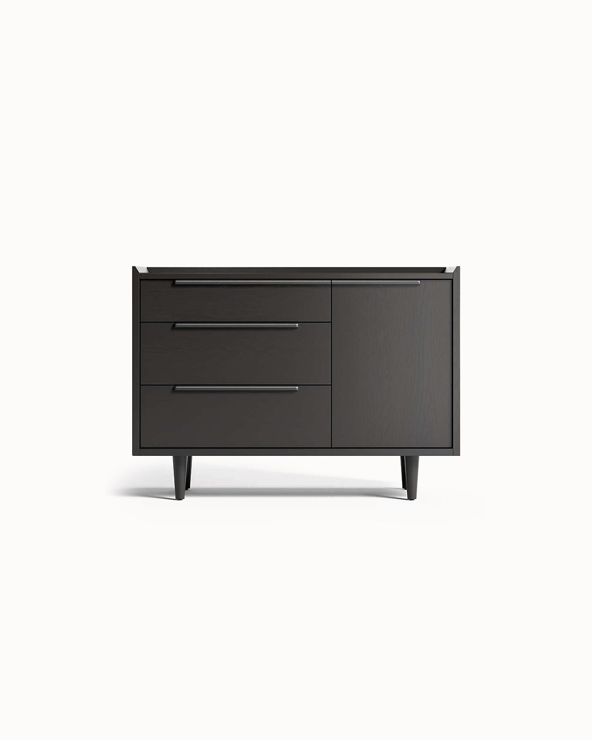 Black Small 3-Drawer Chest