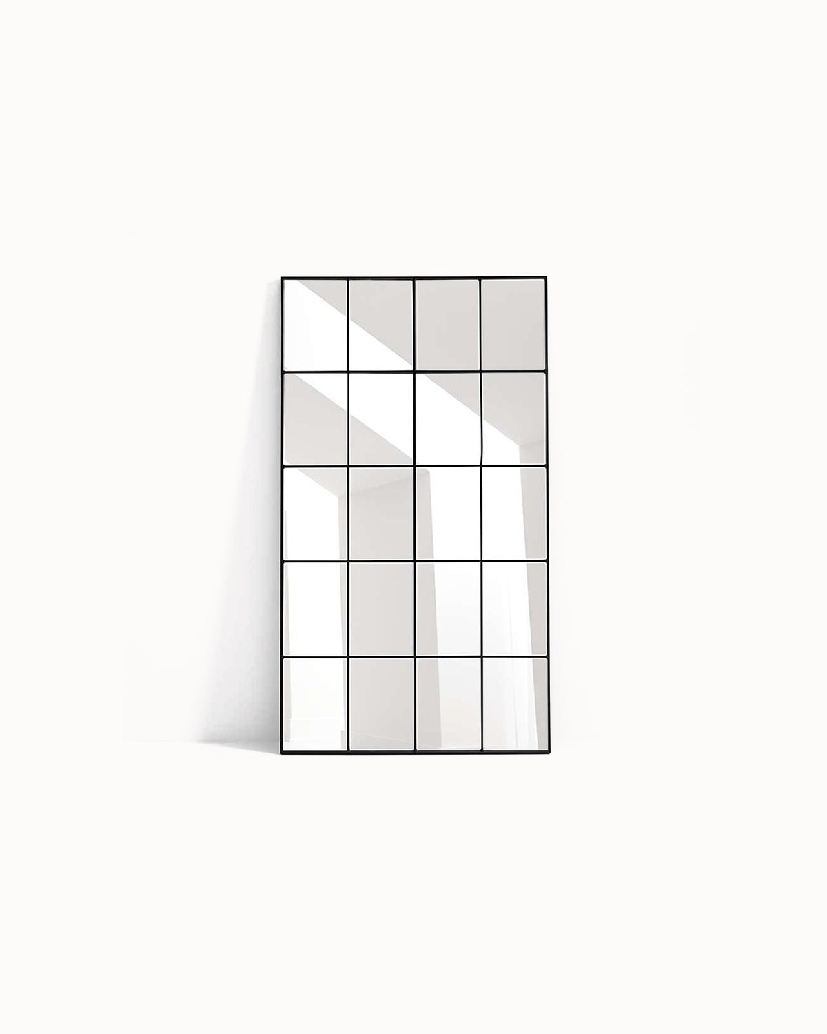 Floor Window Pane Mirror