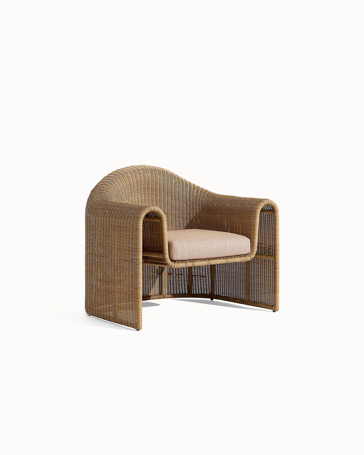 Outdoor Wicker Lounge Chair - Image 2