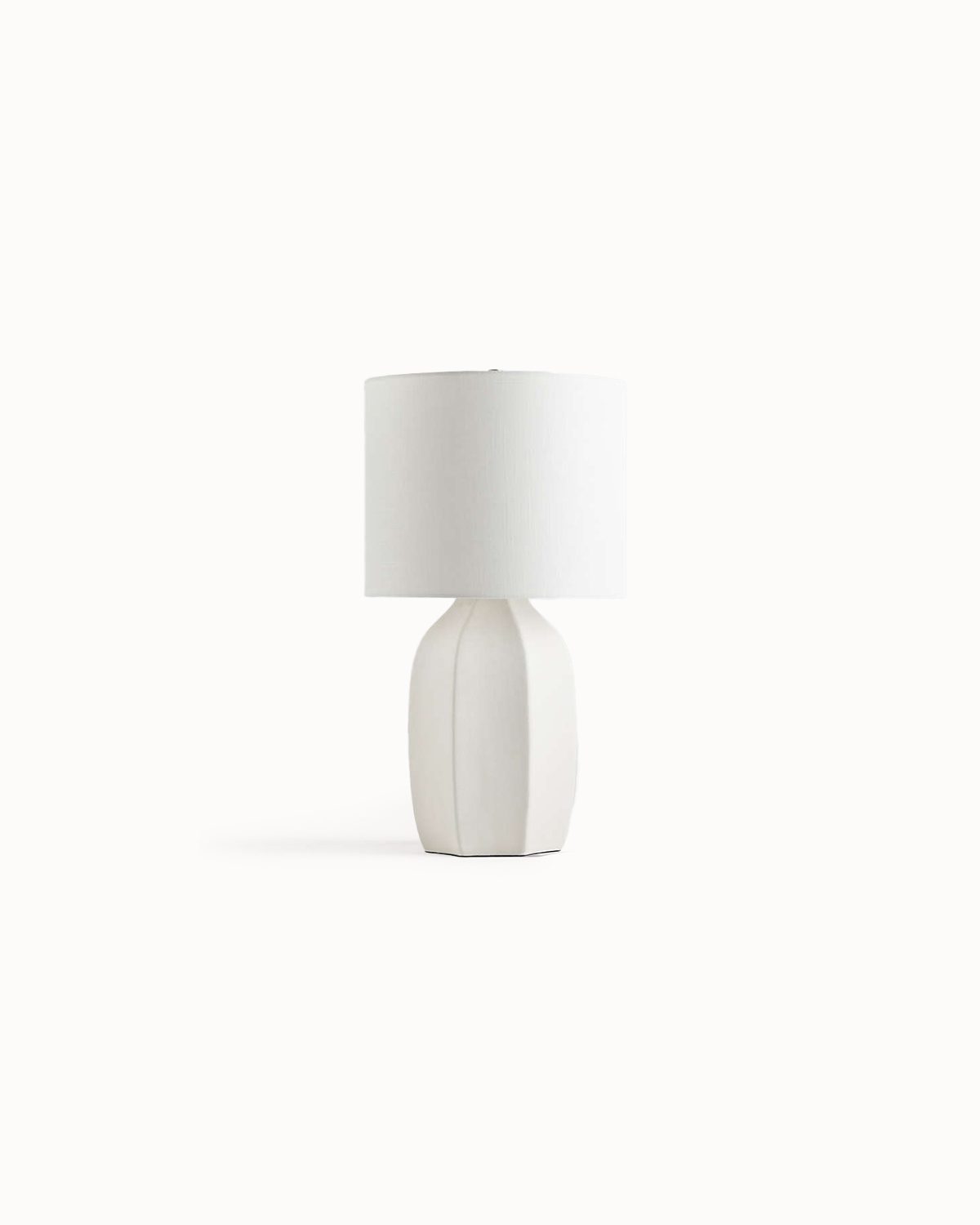 Small White Ceramic Table Lamp