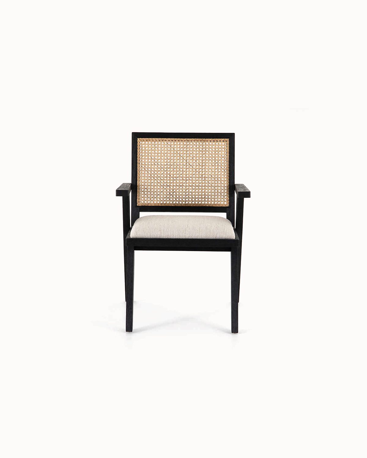 Upholstered Cane Dining Chair